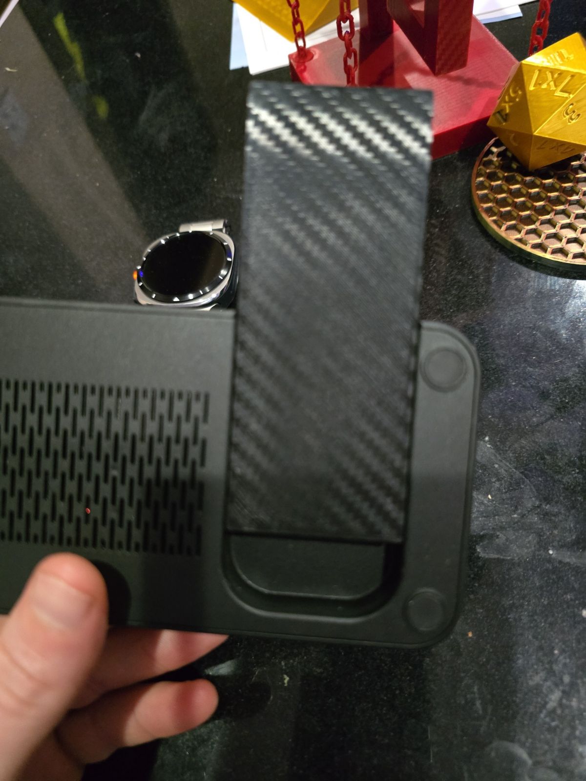 Support leg for the LK wireless charger for Samsung Watch Ultra, phone, buds