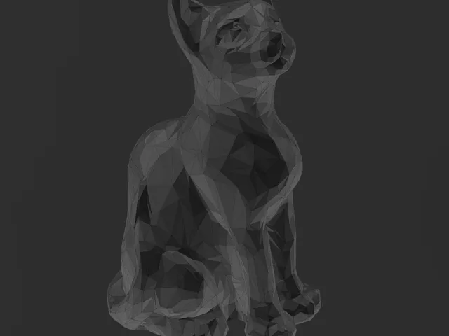 Sitting Cat Low Poly version
