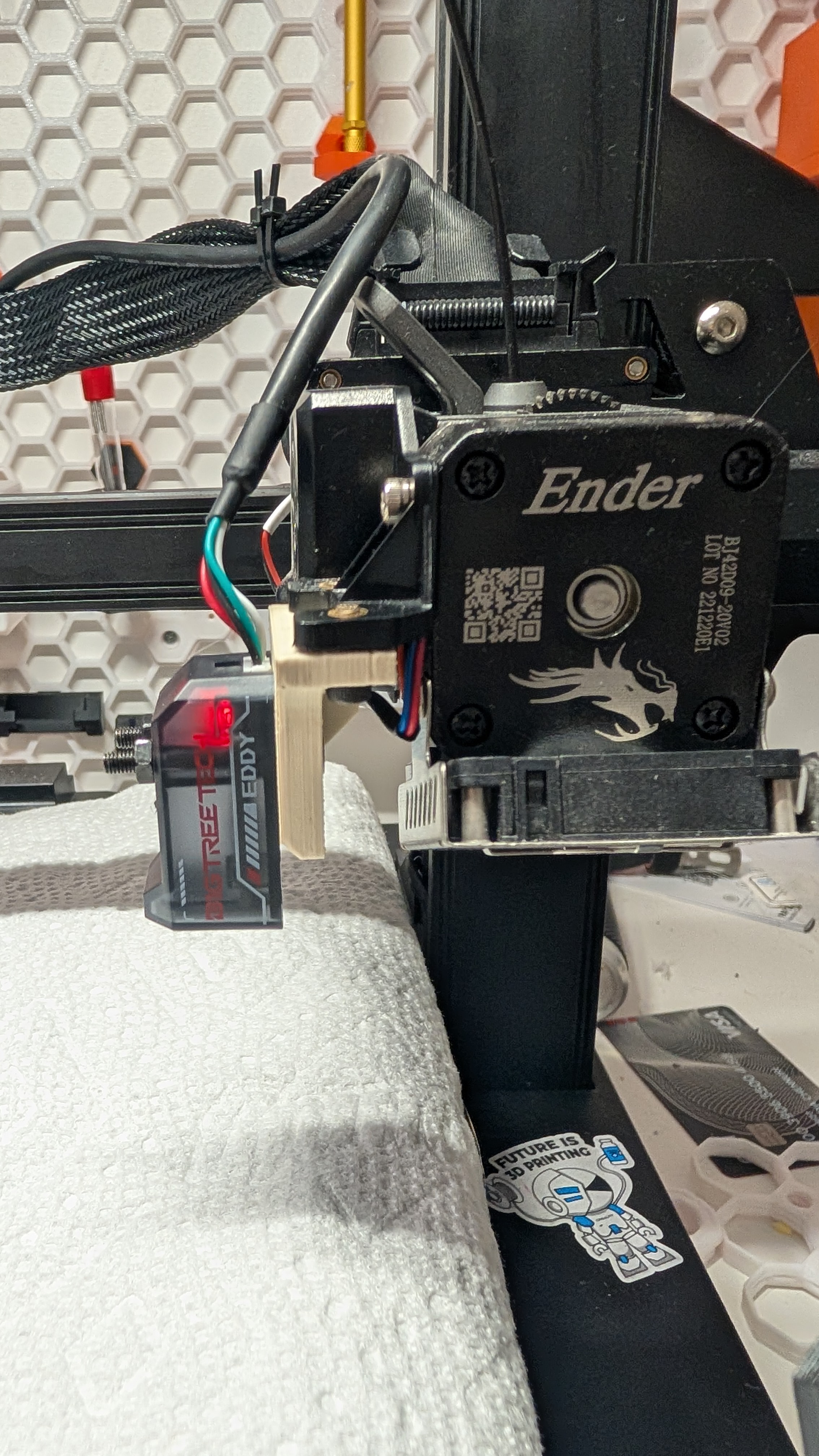Creality Sprite Extruder Pro / Ender 3 / S1 / S1 Pro BTT Eddy adjustable Mount