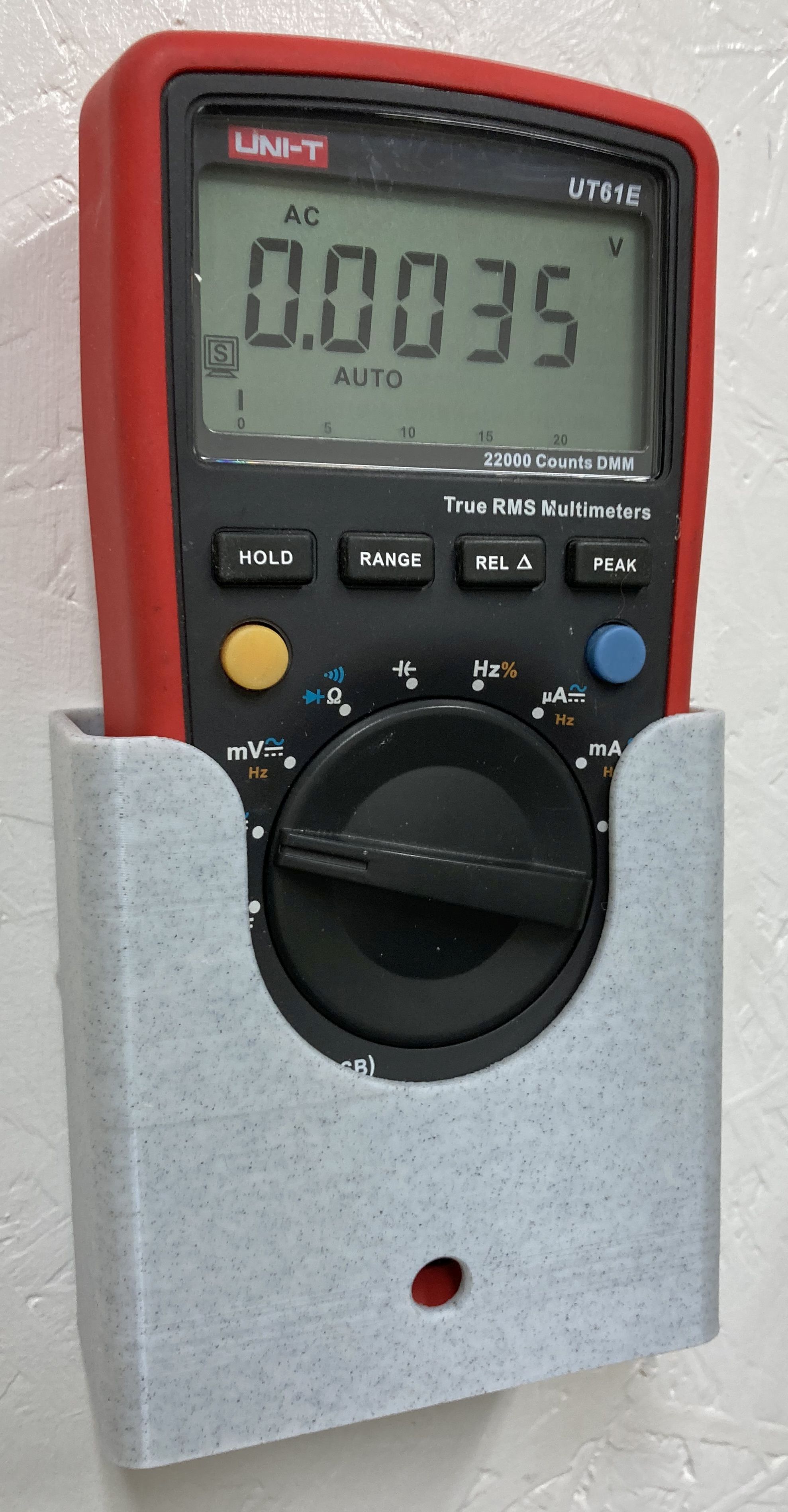 Wall mount for UNI-T UT61E multimeter