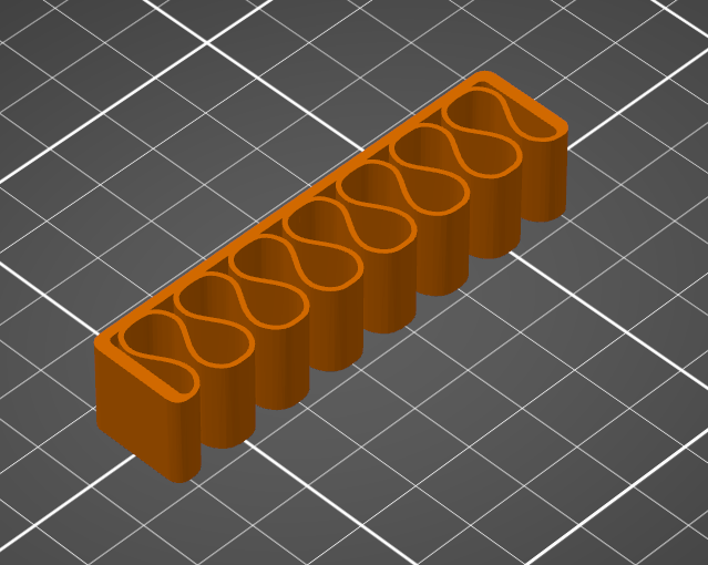 UniversalCableHolder_7_slots 3D model thumbnail