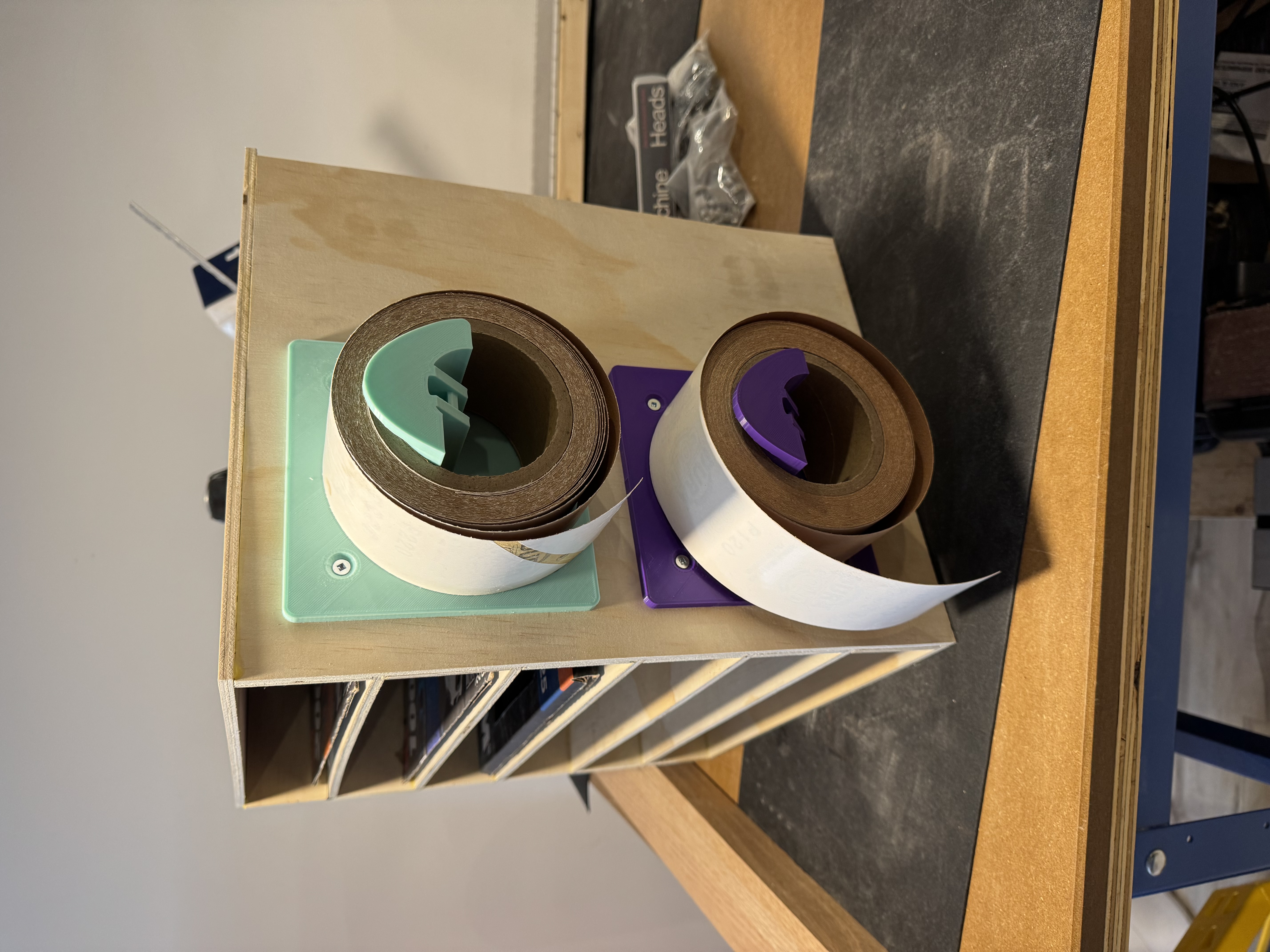 Tough Sandpaper / Tape Spool Holder / Hook