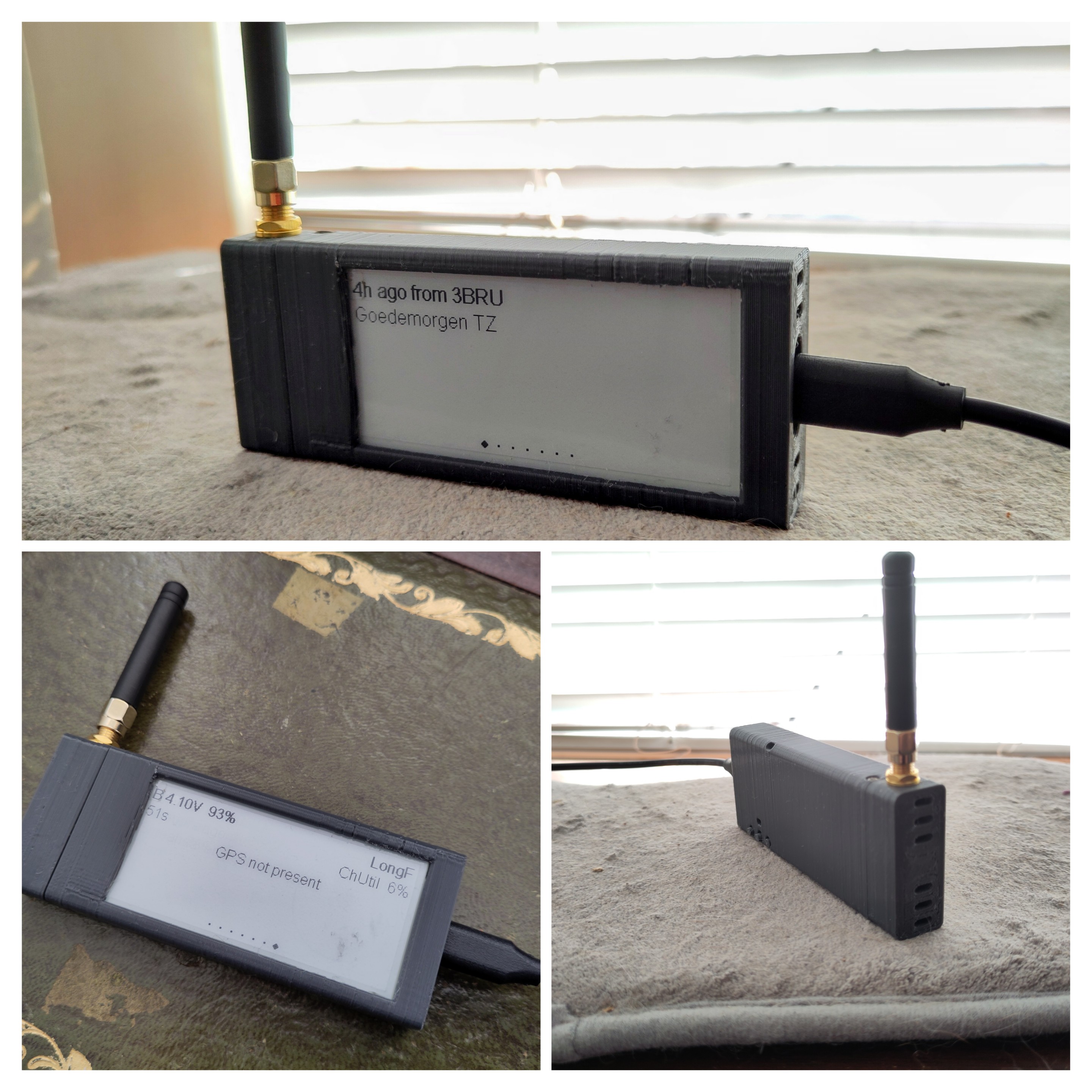 Heltec VisionMaster E290 LoRa mesh node slipcase, slim and fat designs.