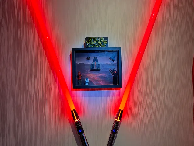 Lightsaber Mandalorian wall mount