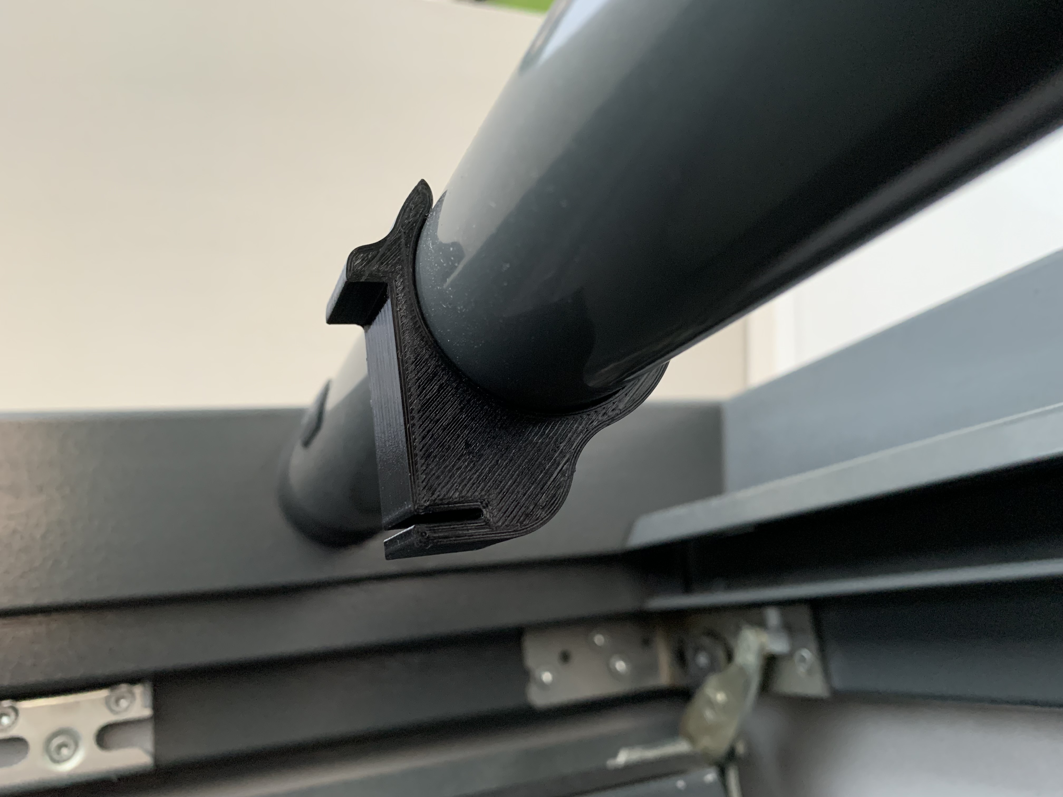 In-window insect screen safety bar mount