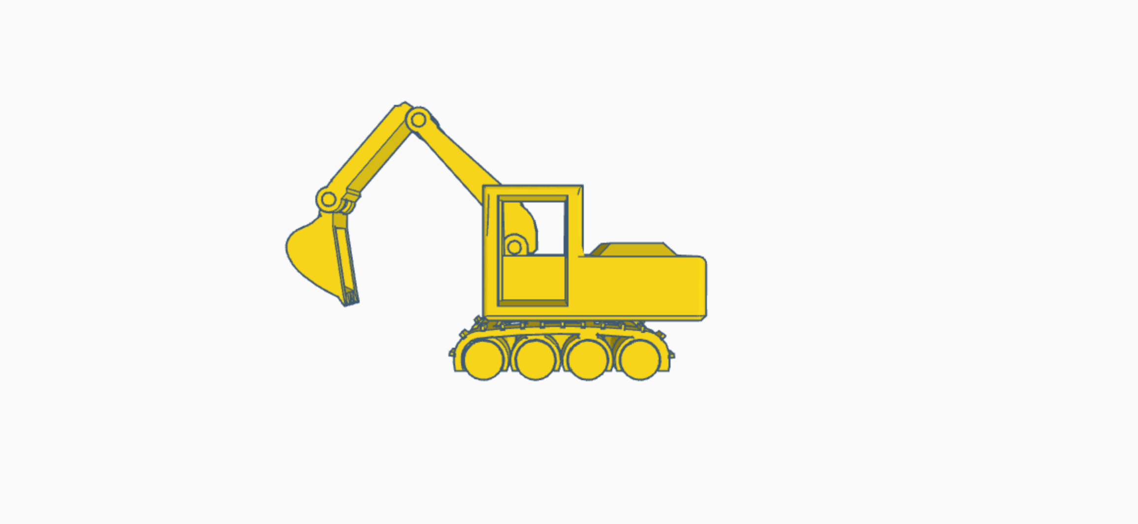 Excavator Without Text