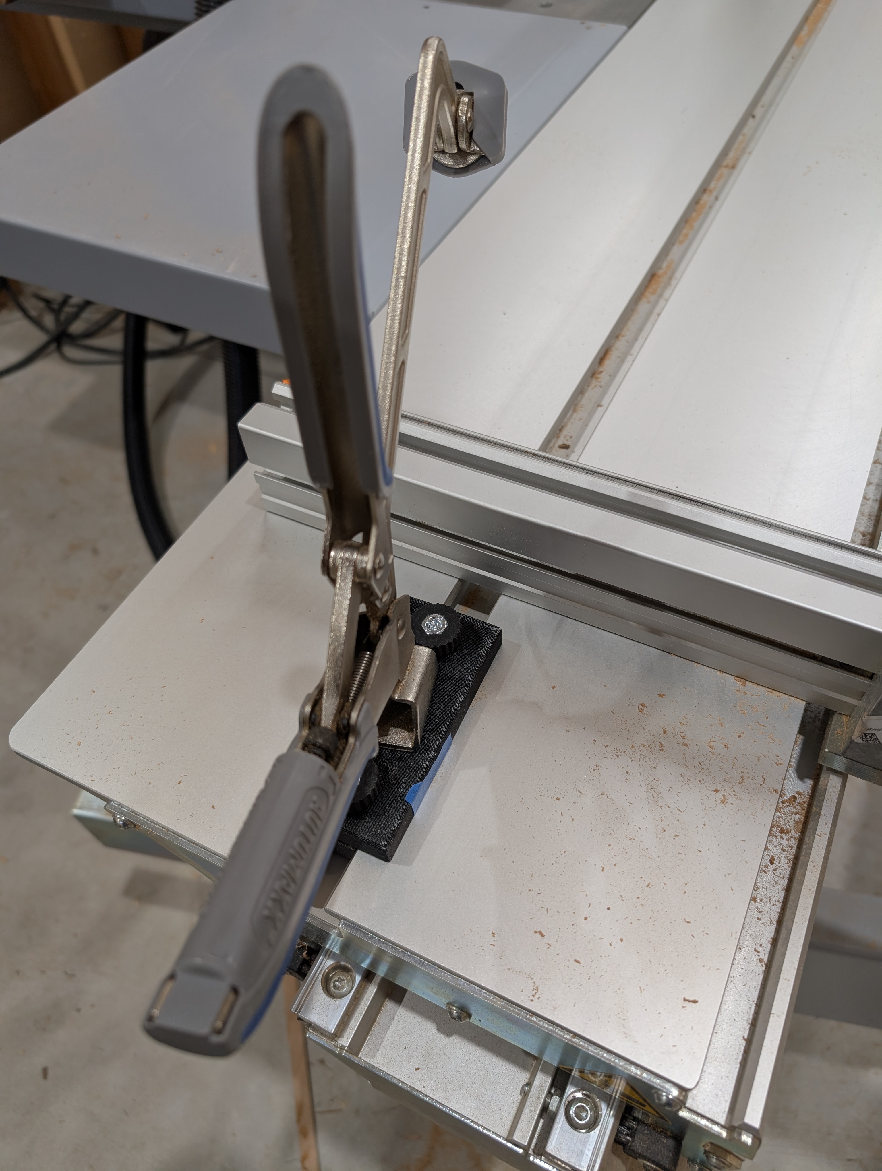 Adapter to use Automaxx Bench Clamp on Felder Sliding Table Saw