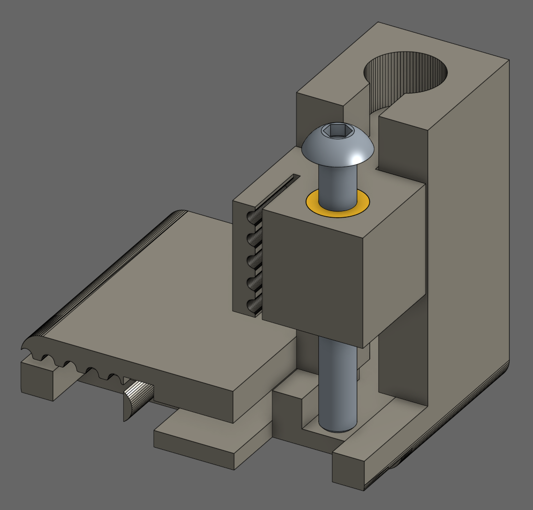 Kingroon KP3S v3 belt tensioner for x-axis - heat insert remix