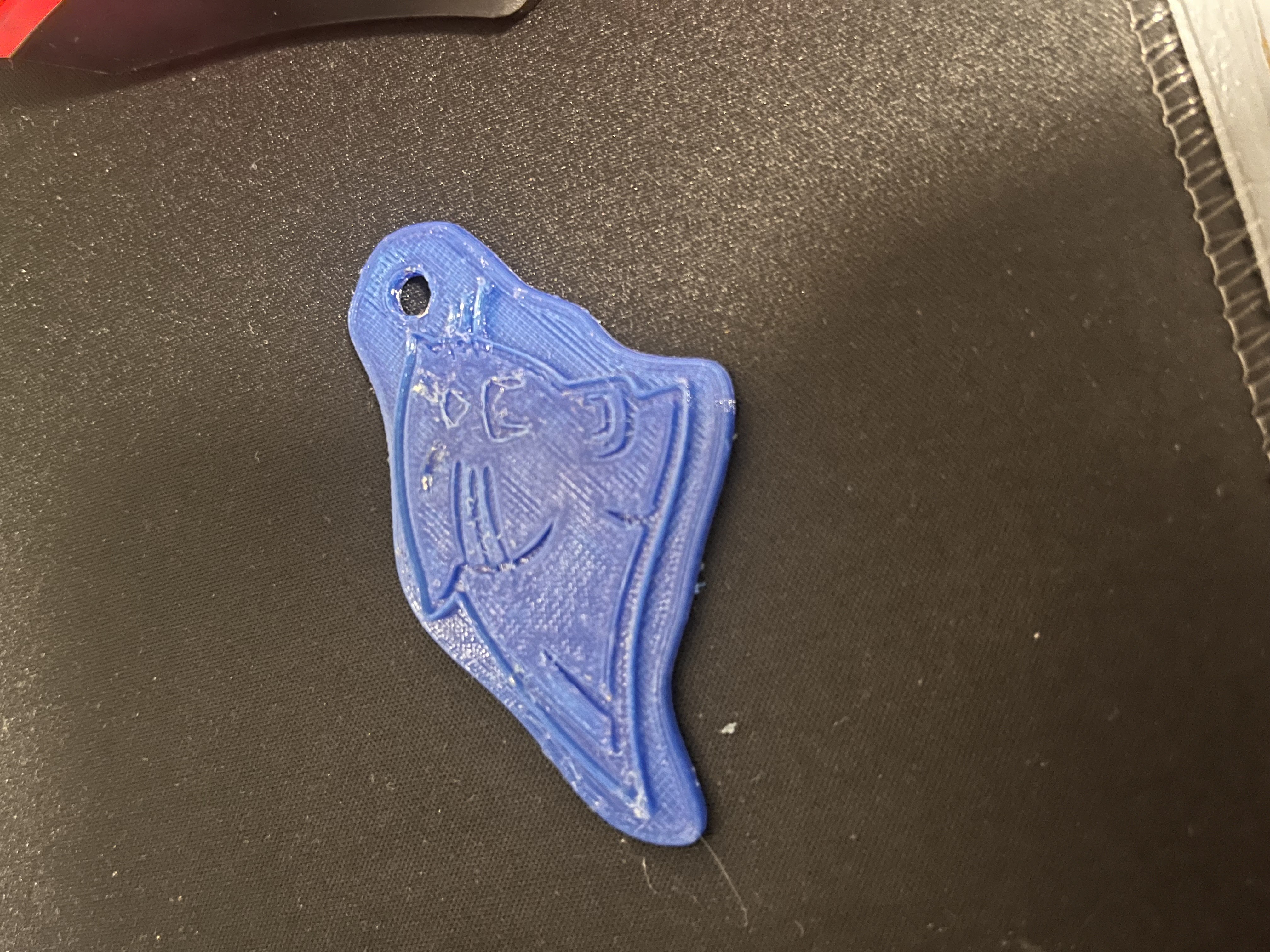 Carolina Panthers football keychain