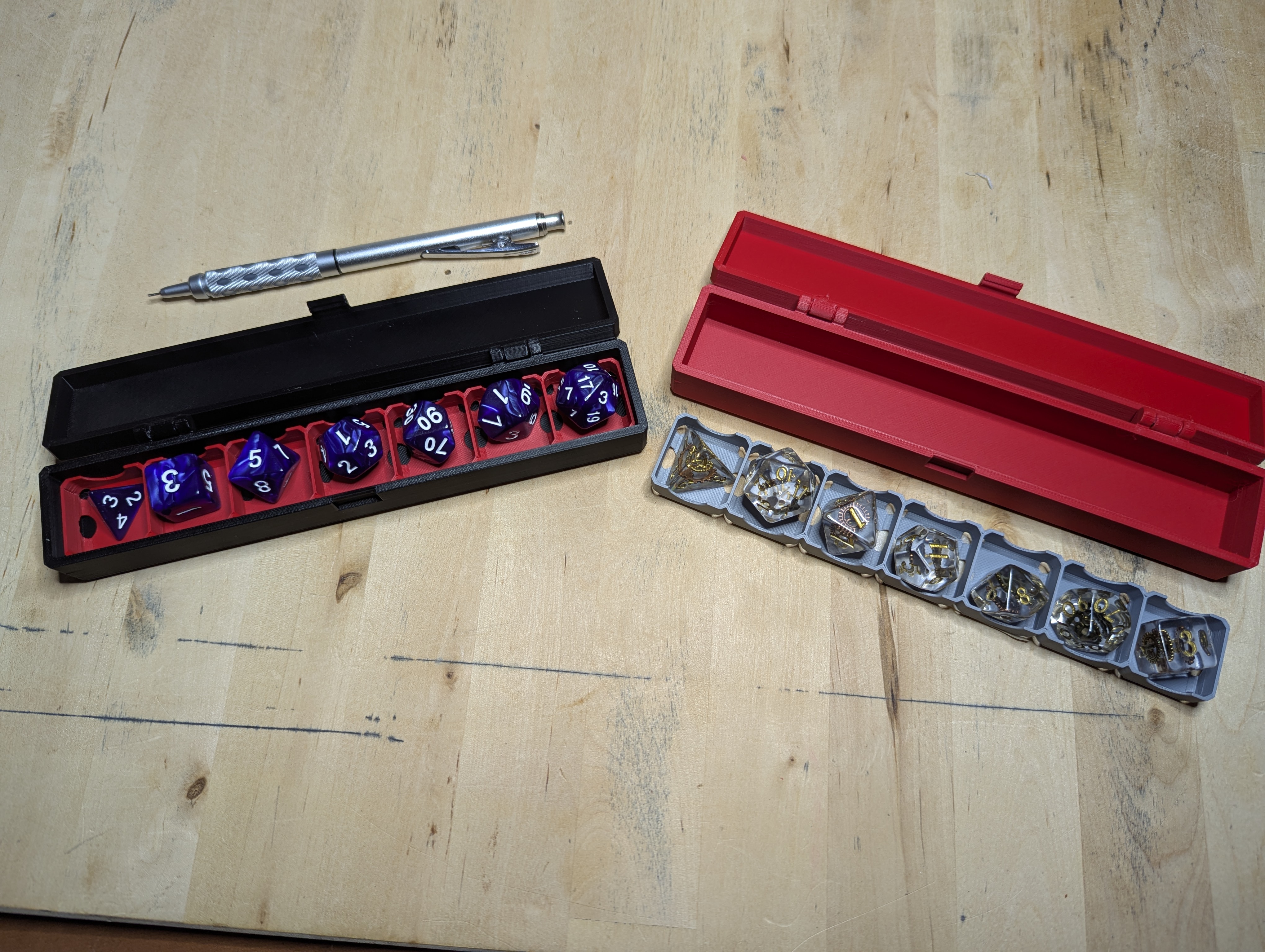 Dice box with tray