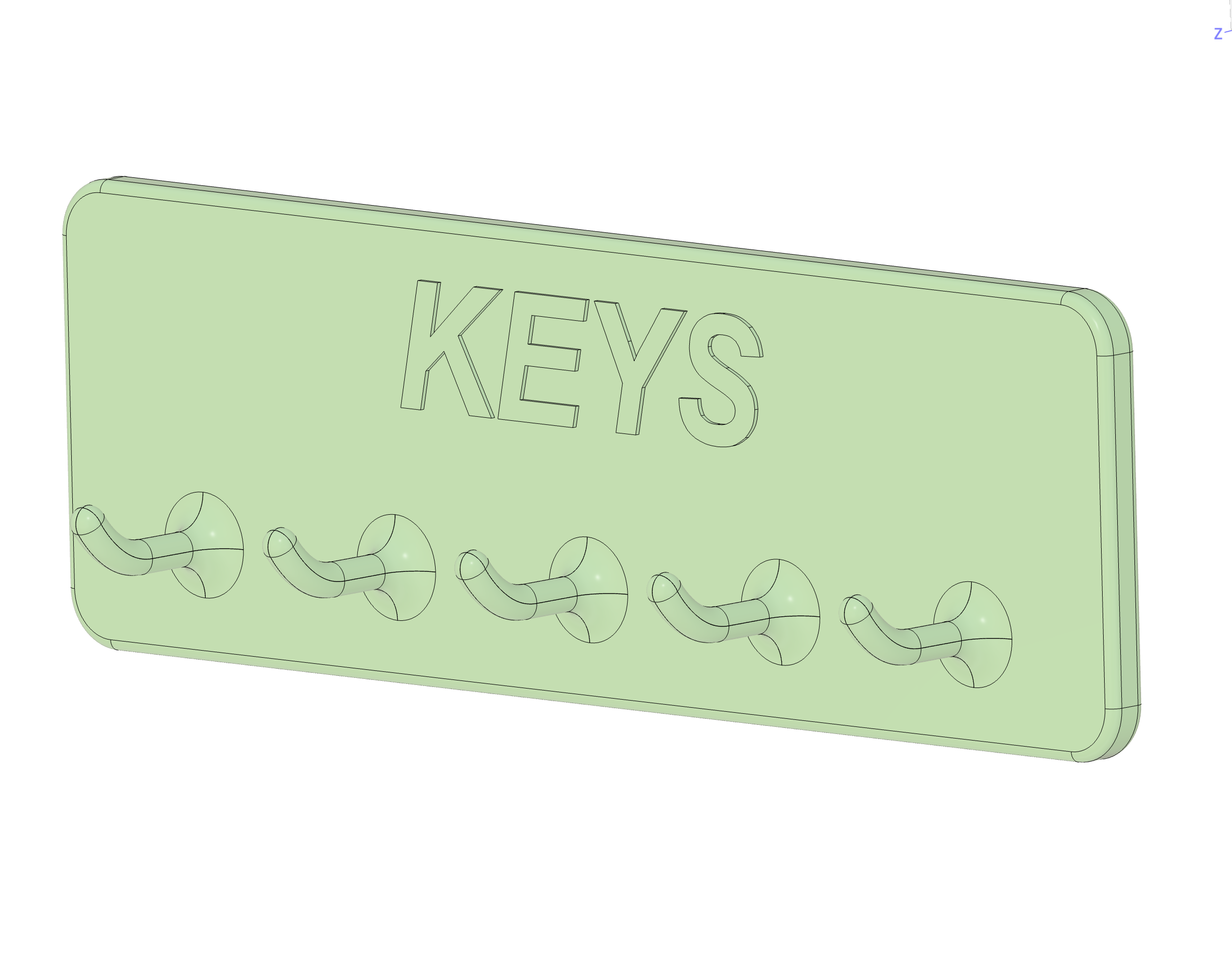 CAD For Fun: Key Hooks