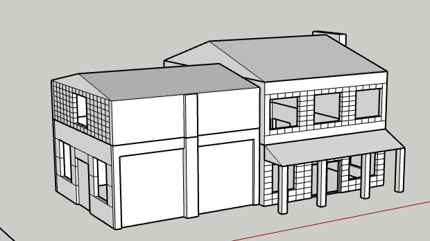 N scale HYPER REALISTIC HOUSE in parts made for 7x7x7in printers