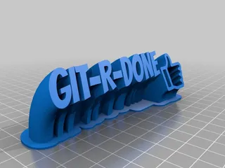 Git Gud Button by P ratt, Download free STL model