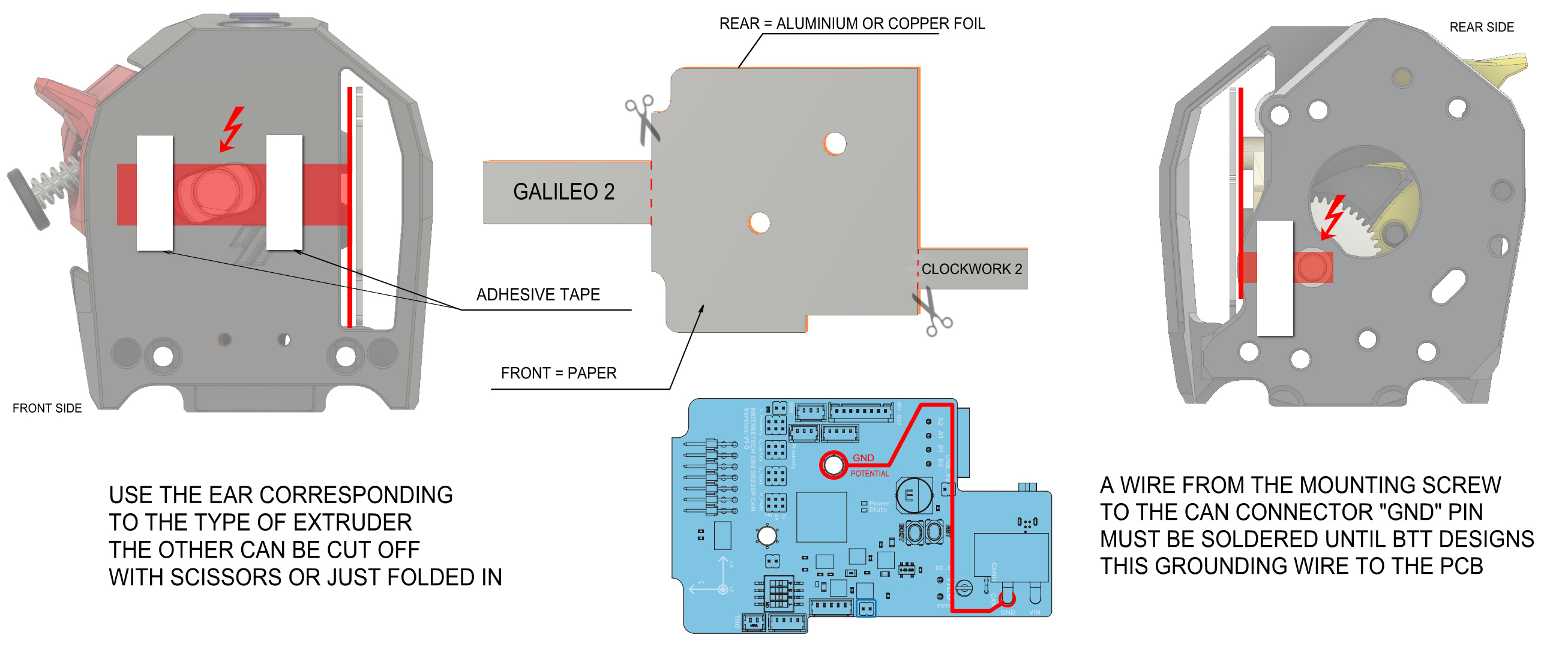 Voron Stealthburner BTT CAN board ESD shield