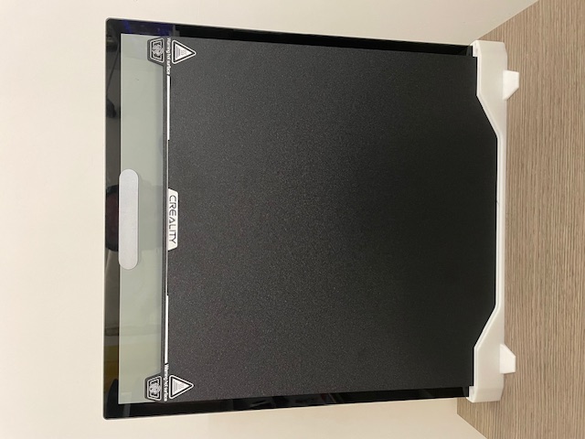 K2 Plus glass and build plates stand support