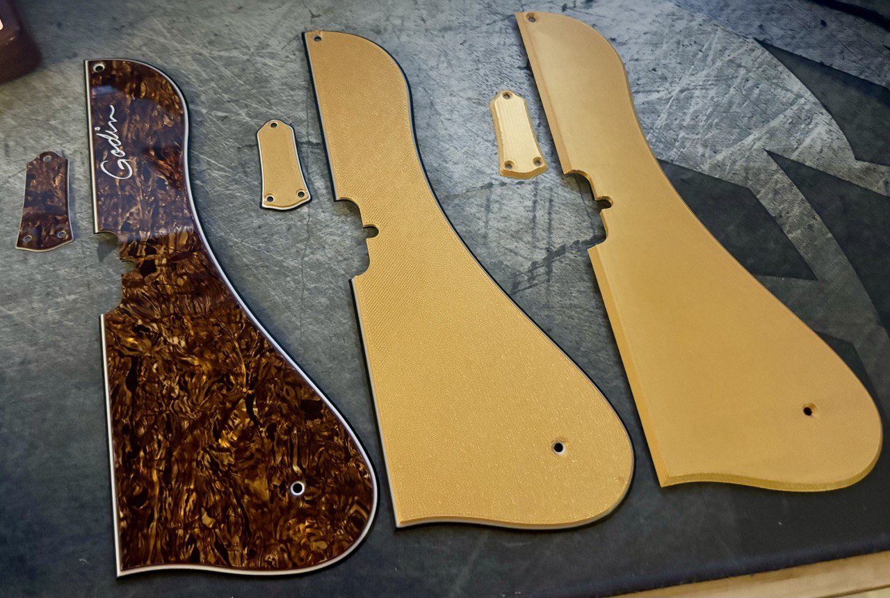 Godin Nightclub pickguard and truss rod cover