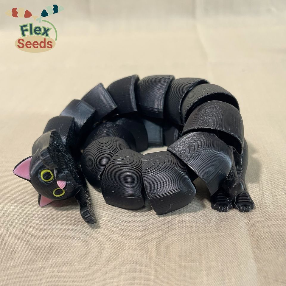 [Resmi Remix] Flexi Ekstra Boyutlu Kedi (Yerinde Baskı) (Sadece Plastik Aparattır!!!)