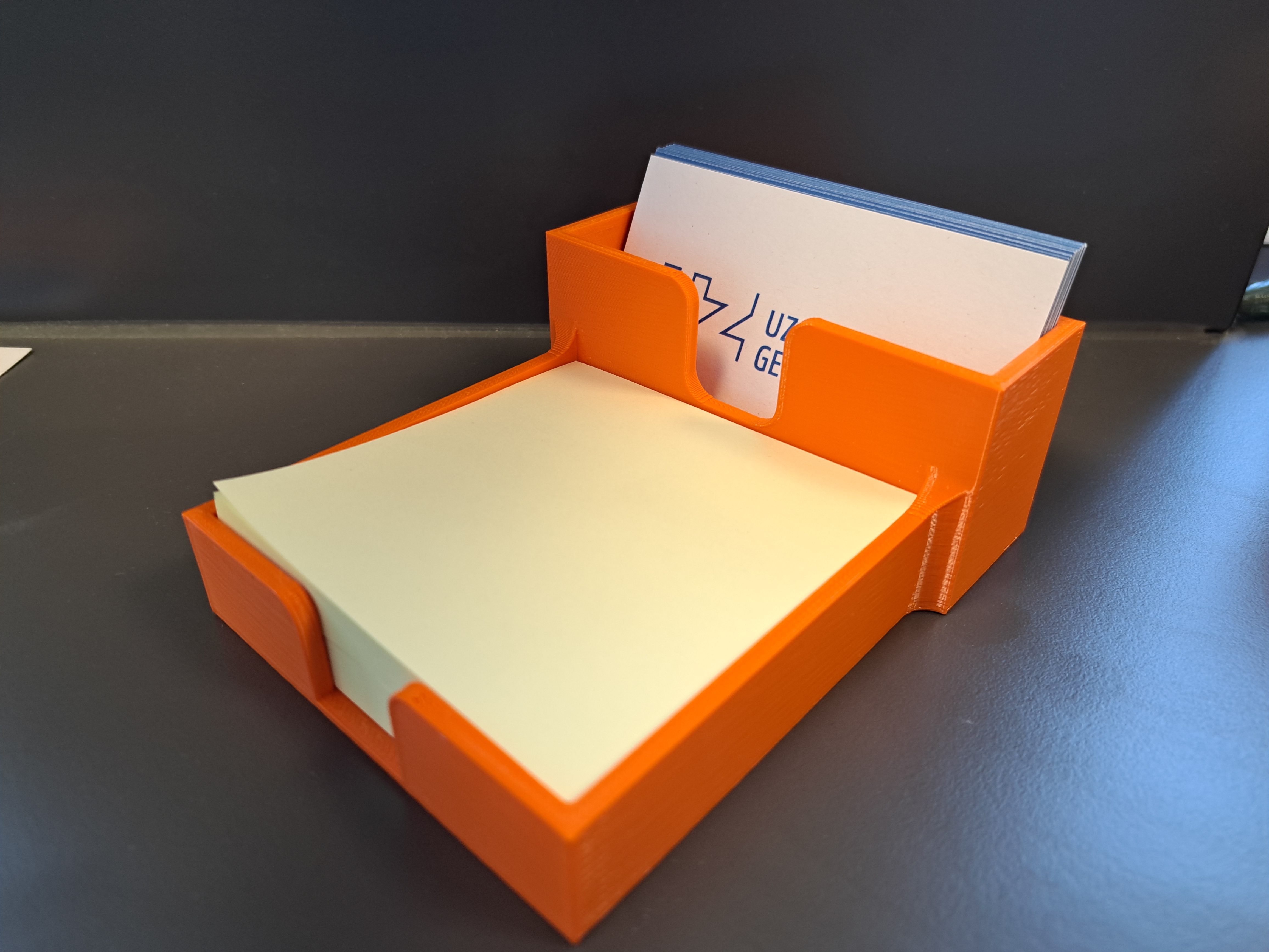 Post-It and business card holder