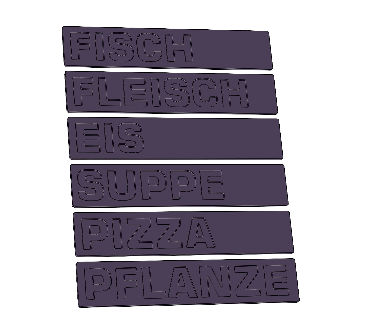 Freezer Drawer Labels - Gefrierfachbeschriftungen
