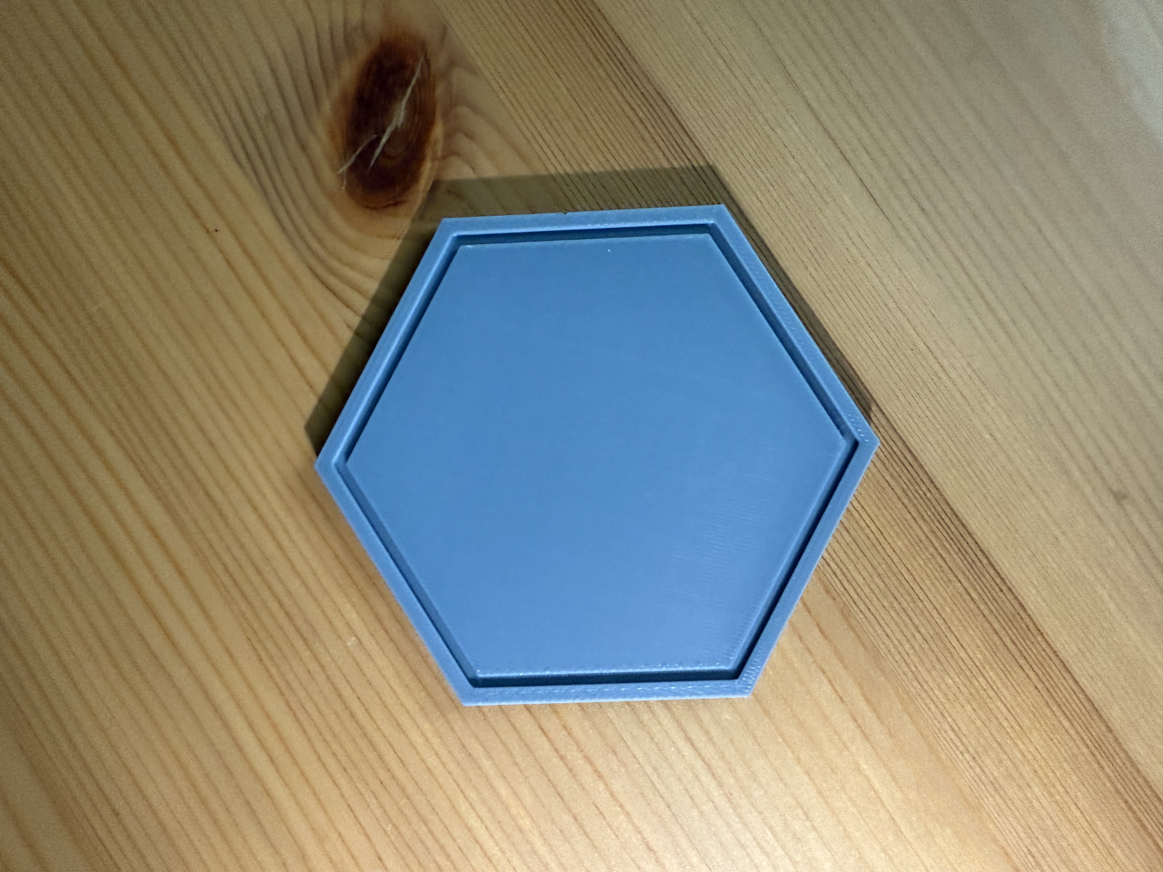 Miniatura 3 do modelo 3D Plain Hexagonal Coaster
