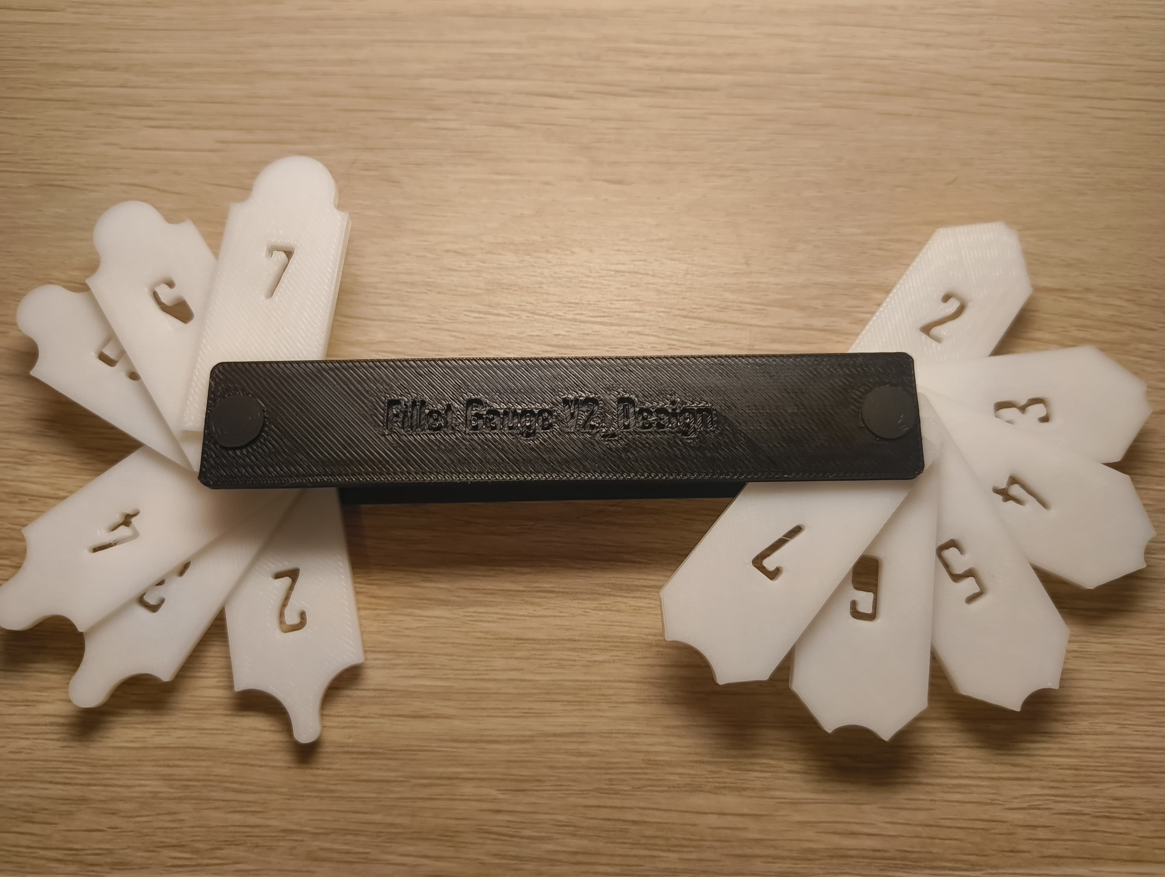 Fillet and Radius Gauge Set (2mm - 7mm) ( Fillet Finder)