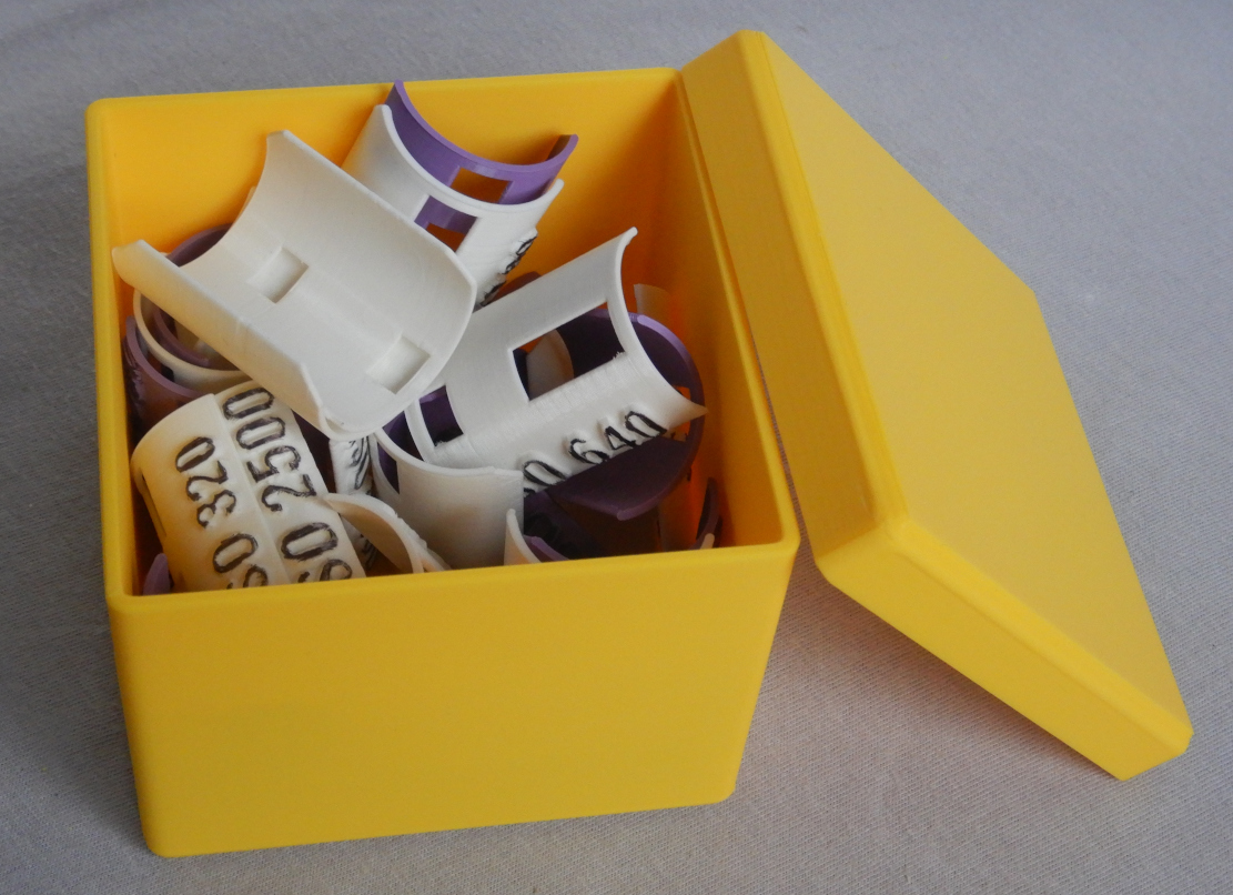 Schachtel für DX-Code Schablonen; Box for DX code templates