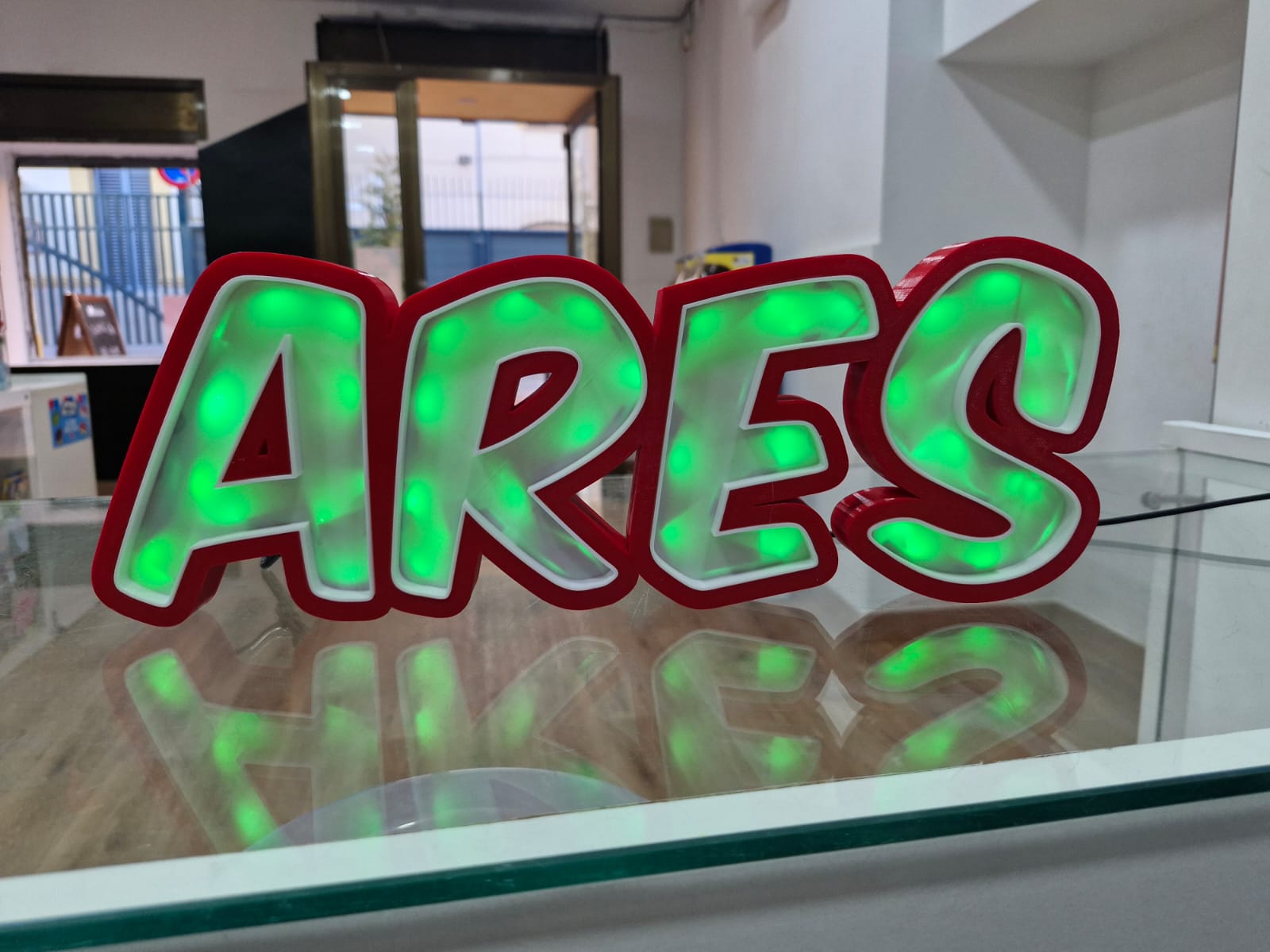 ares letrero led