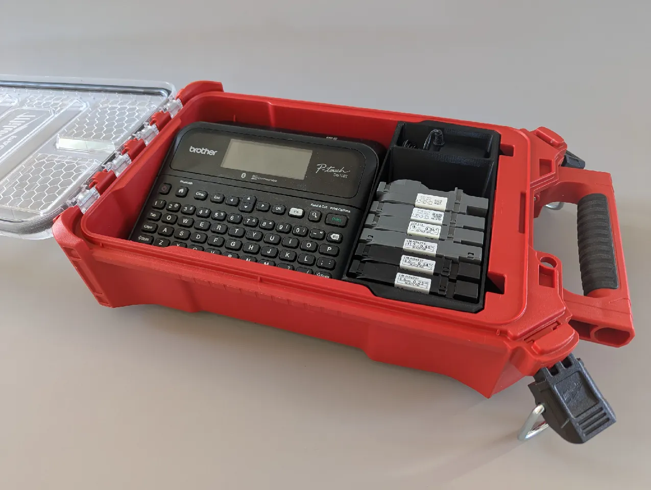 Packout Insert for Brother P-touch D610BT by Fix Build Explore