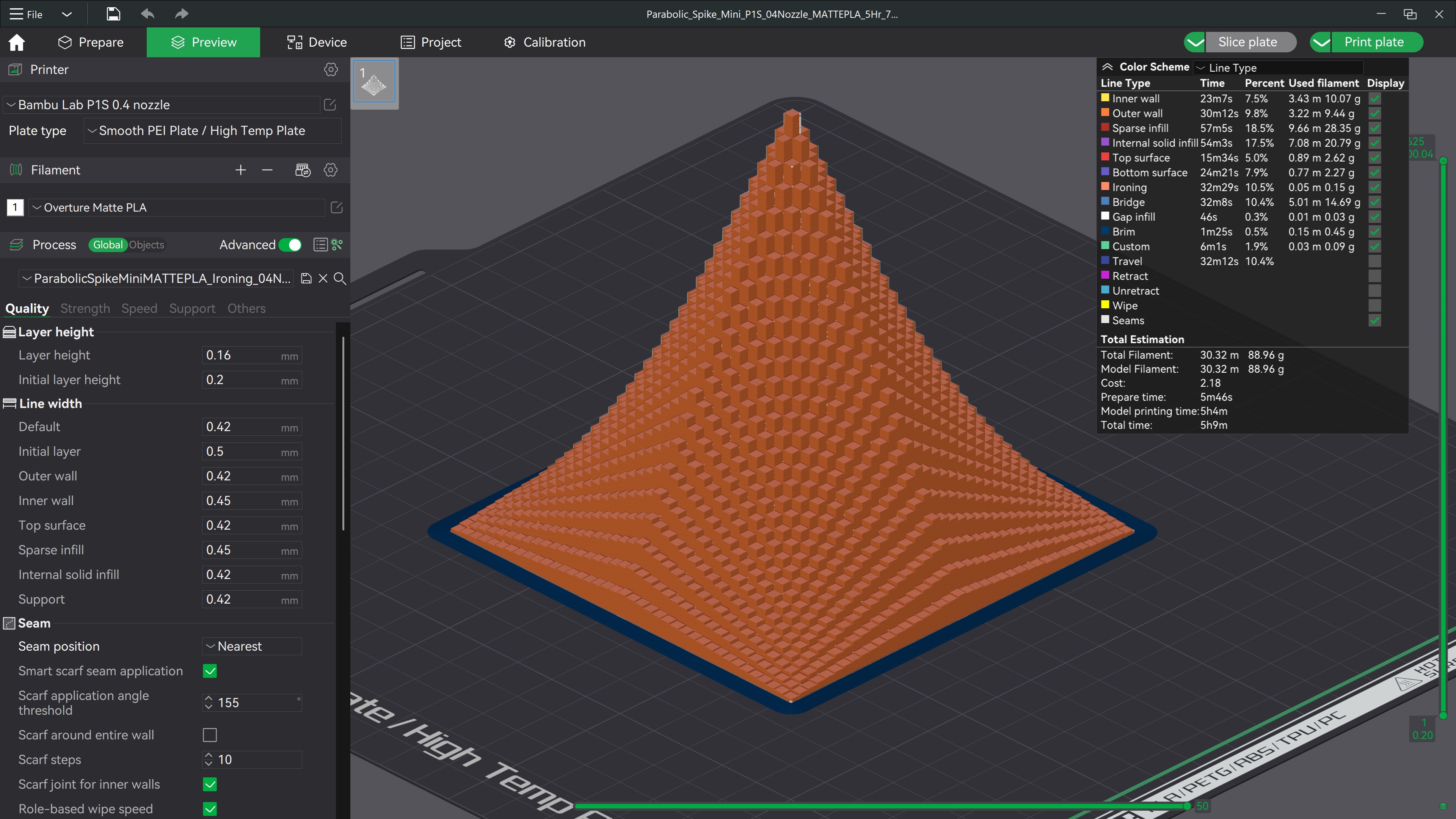 Miniatura 7 do modelo 3D Parabolic Spike (Mini Version)