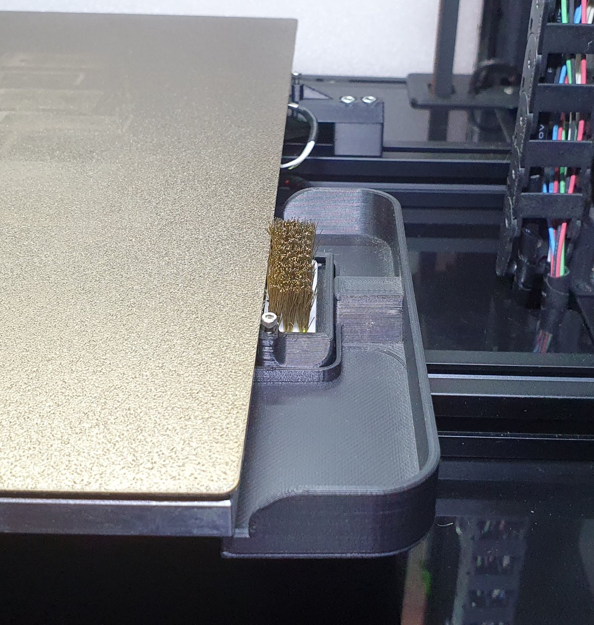 Voron - Cleaner and Bucket - Kinematic Bed 3D model thumbnail