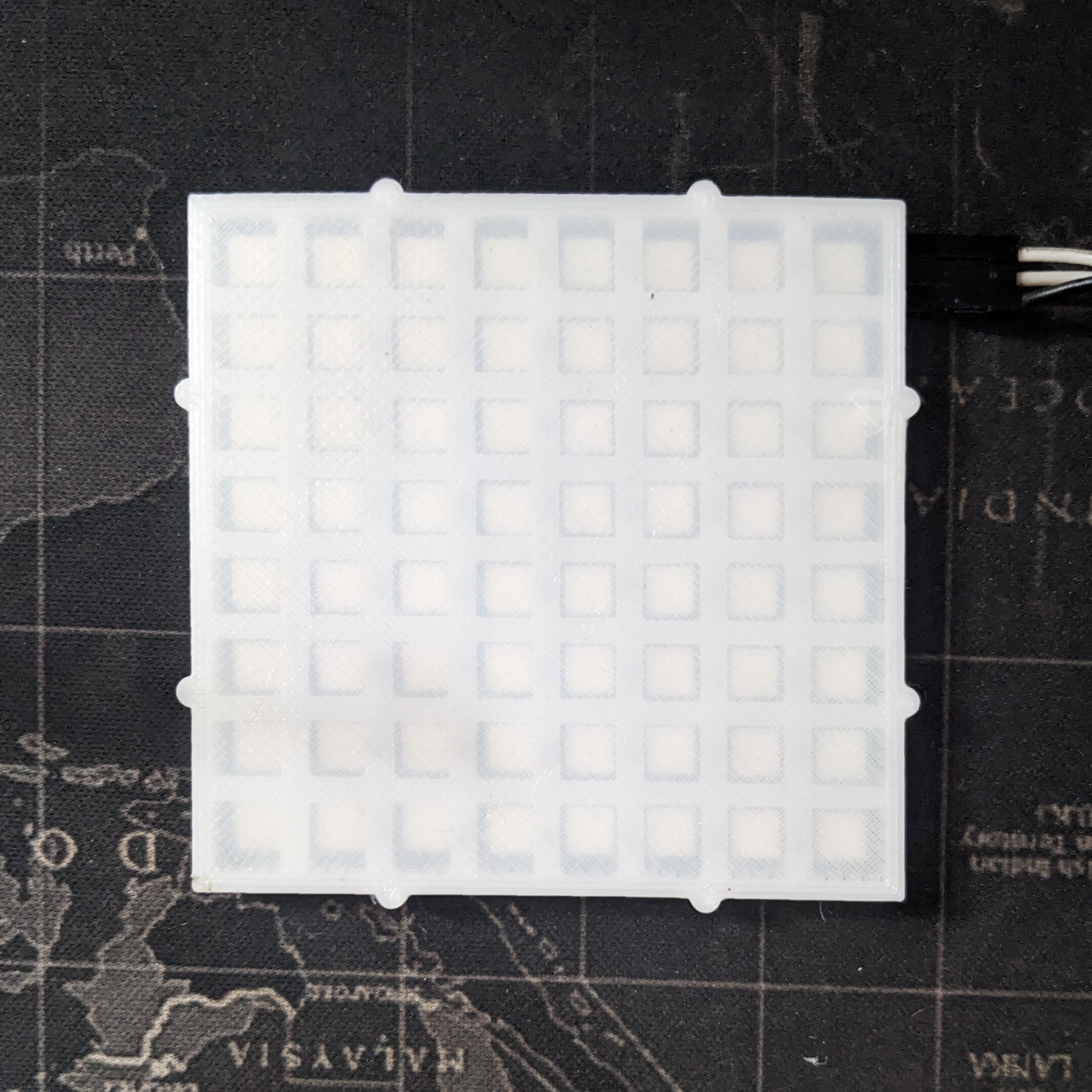 Miniatura 3 do modelo 3D NeoPixel Led diffuser(WS2812B-64)