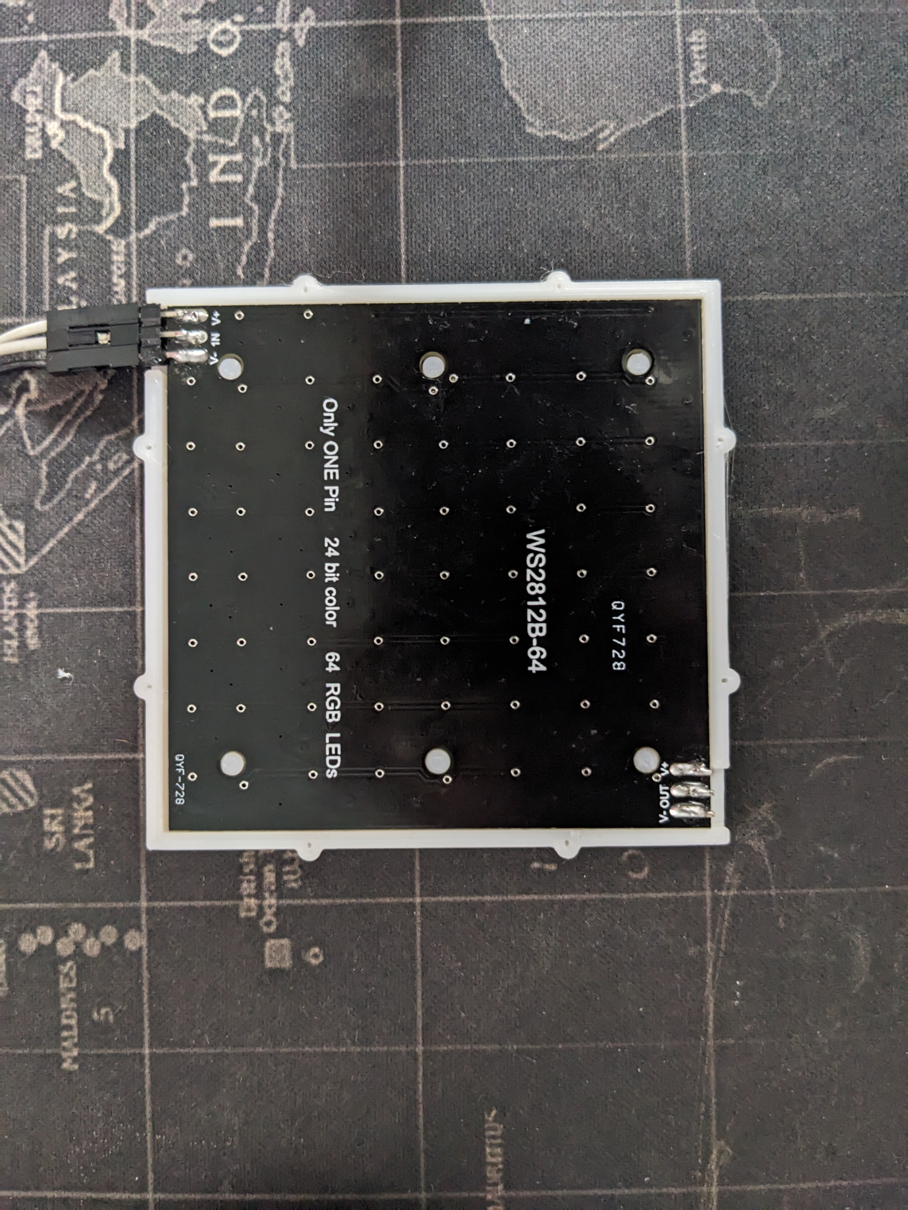 Miniatura 4 do modelo 3D NeoPixel Led diffuser(WS2812B-64)