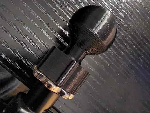 3/8 Mic stand to 1 inch ball mount adapter