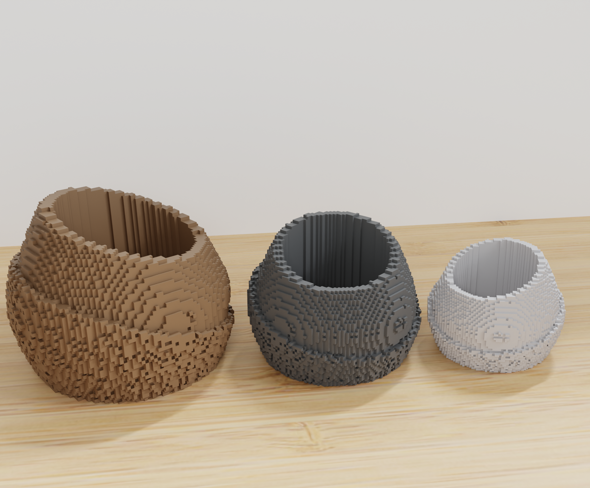Low-Poly Pixel Art Vase - NO SUPPORT NEEDED