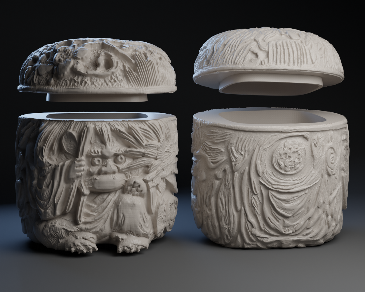 Netsuke : Where the Wild Things Jar