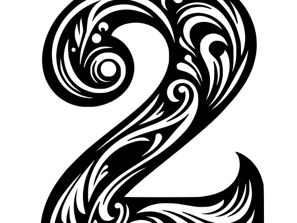 Ornamental number 2 (1)