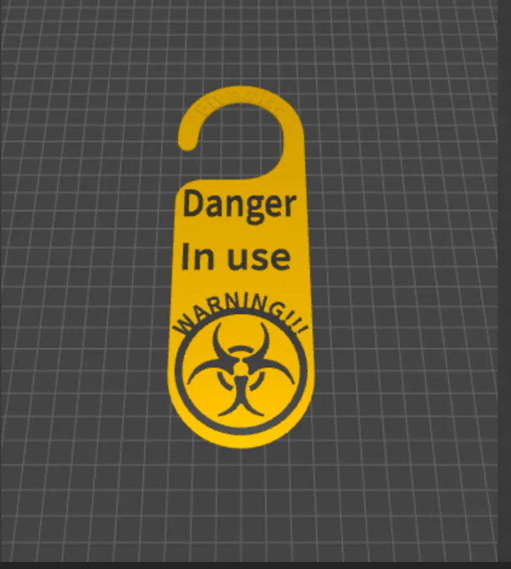Danger in use sing (Single extruder)