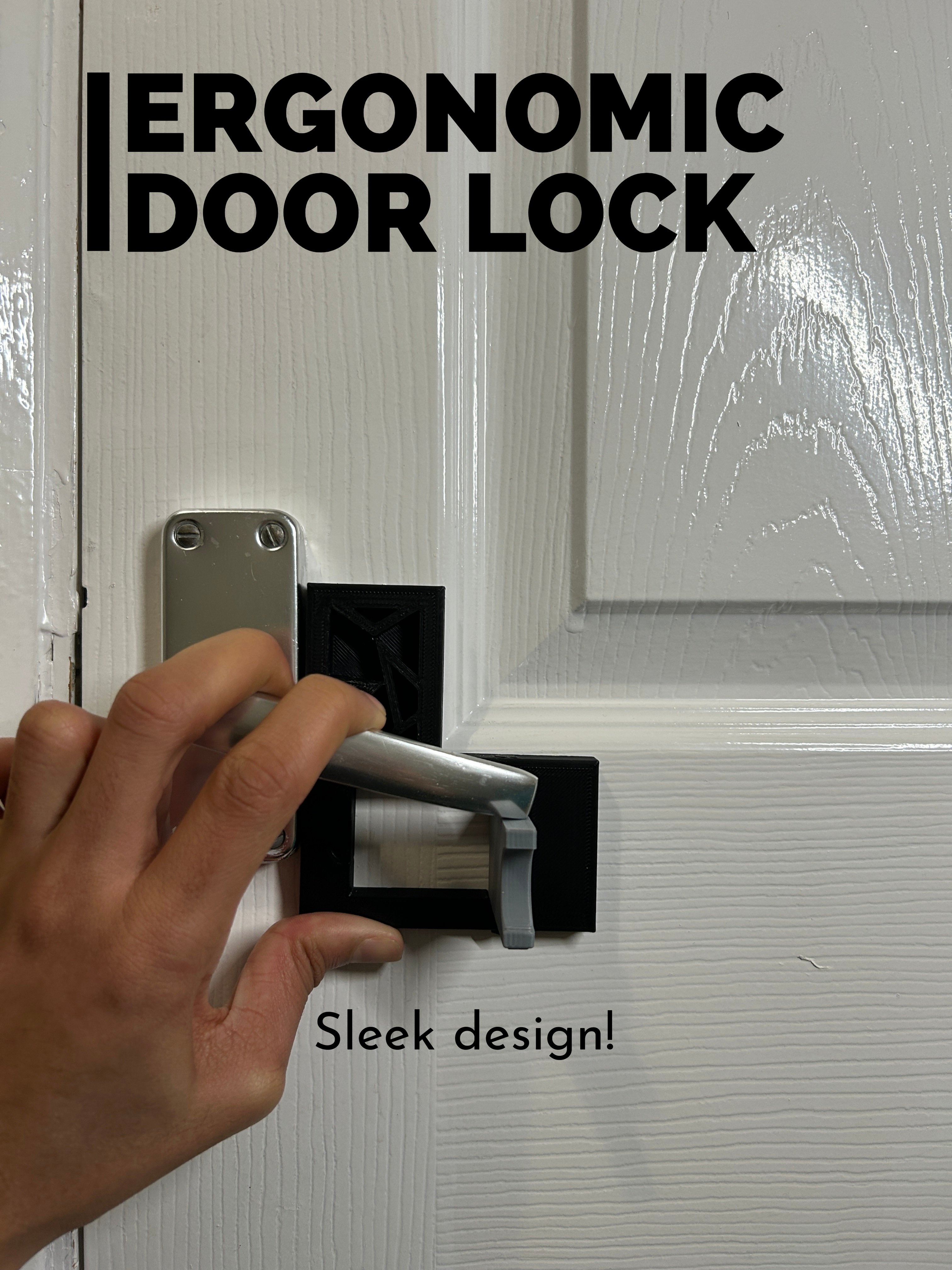 Door Lock Add-On | Secure and Easy-to-Use Design | Sleek Design!