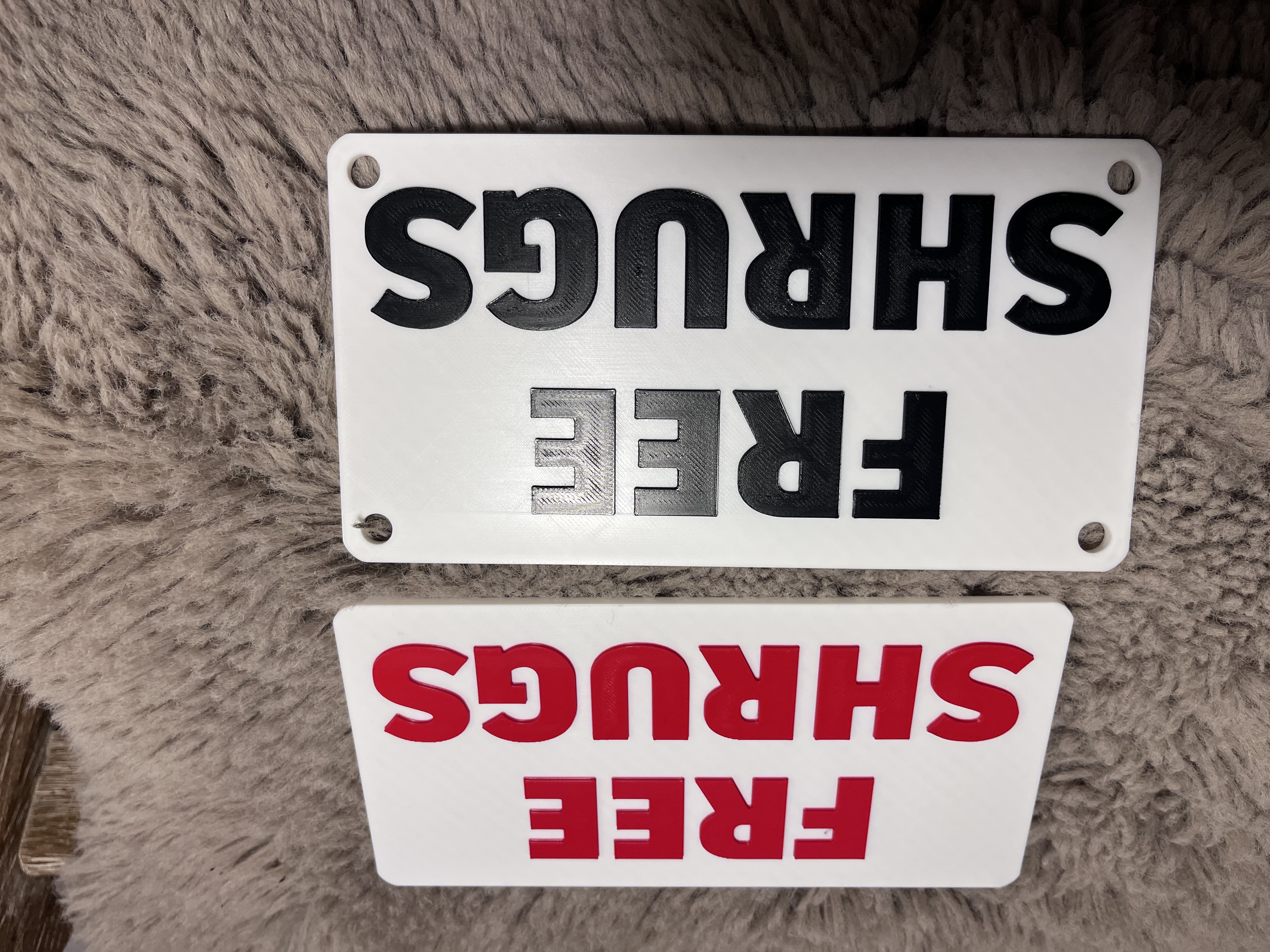 Free Shrugs Plate