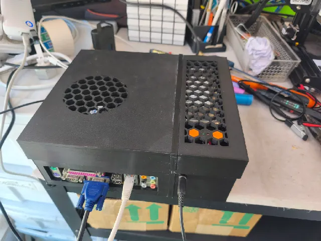 Mini Home Server Case for Micro-ATX / ASUS P5KPL-CM (Ender 3 Printable)