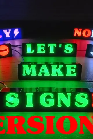 LED LAMP ALPHABET by MIPI3D | Download free STL model | Printables.com