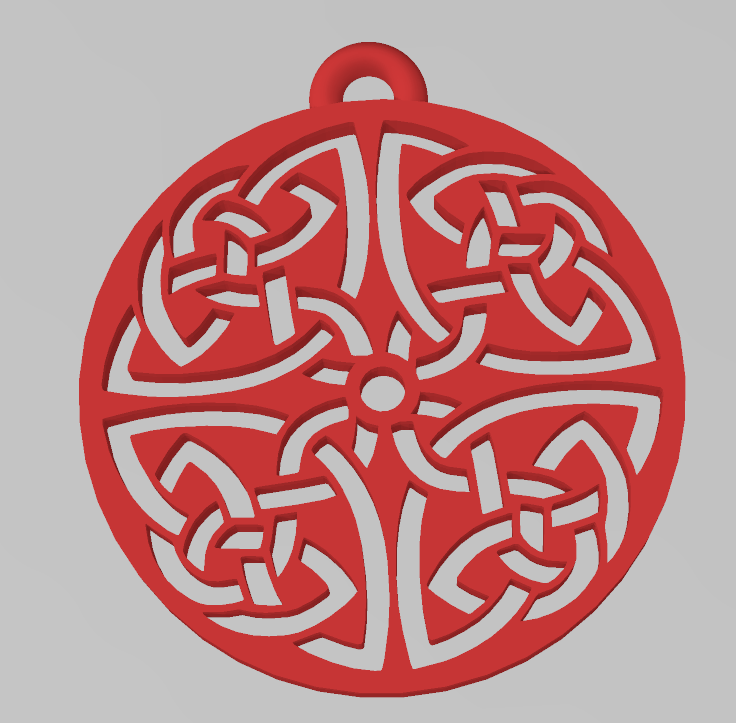 celtic earrings/medal 60 mm- boucles d'oreille motif celtique