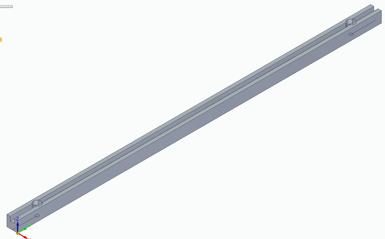 Rail - Plexiglass holder