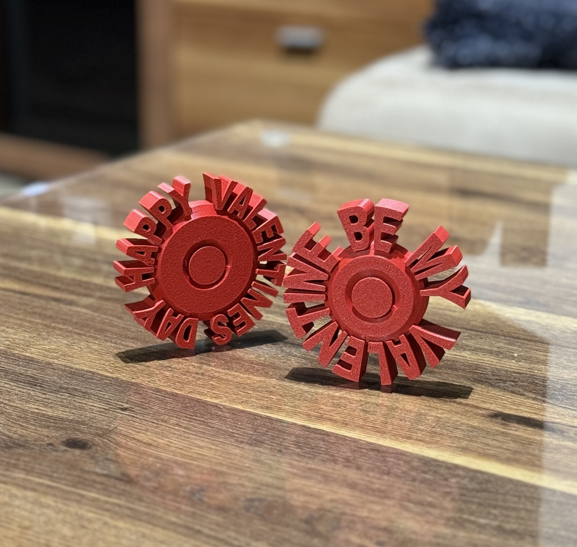 VALENTINES DAY FIDGET SPINNER (PRINT IN PLACE)