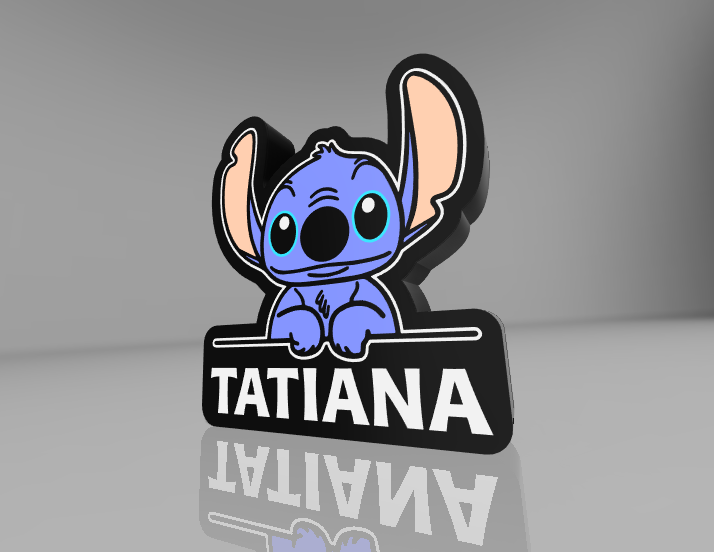Stitch Lilo Lamp by Nforce3D