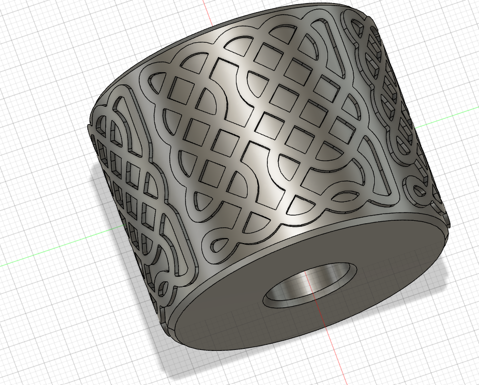 Celtic knot clay roller