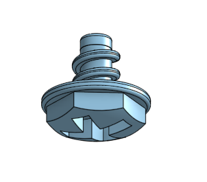 Náhradní šroubek na bagr Bavytoy / Spare screw for excavator Bavytoy