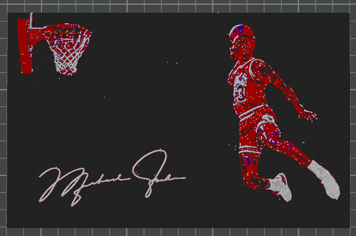 Michael jordan free throw line dunk hueforge