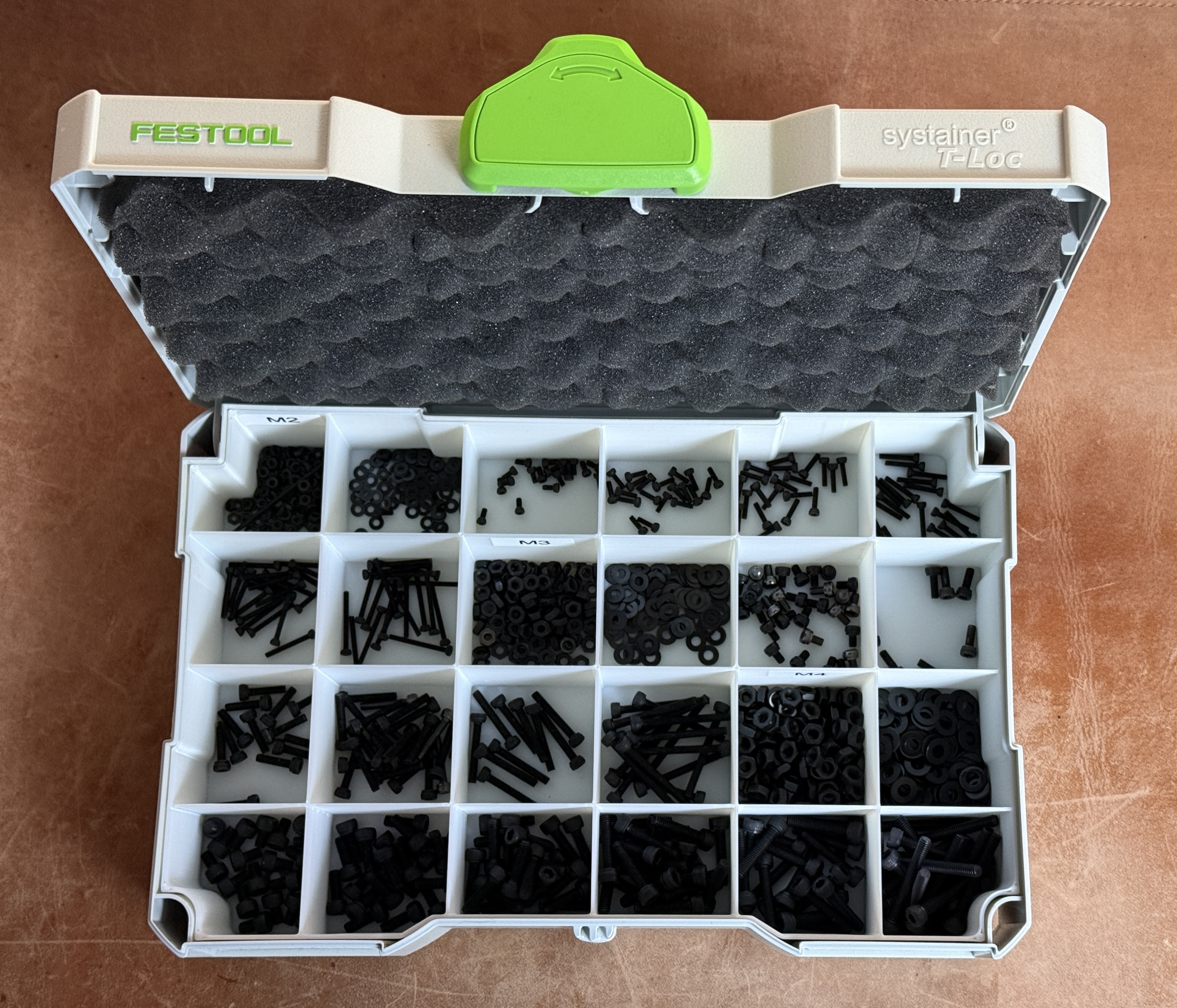 Festool / Tanos Systainer Mini T-Loc Einsatz 24 Fächer Insert 24 Boxes Cases für 499622 / 203813 / 80101365 SYS Mini