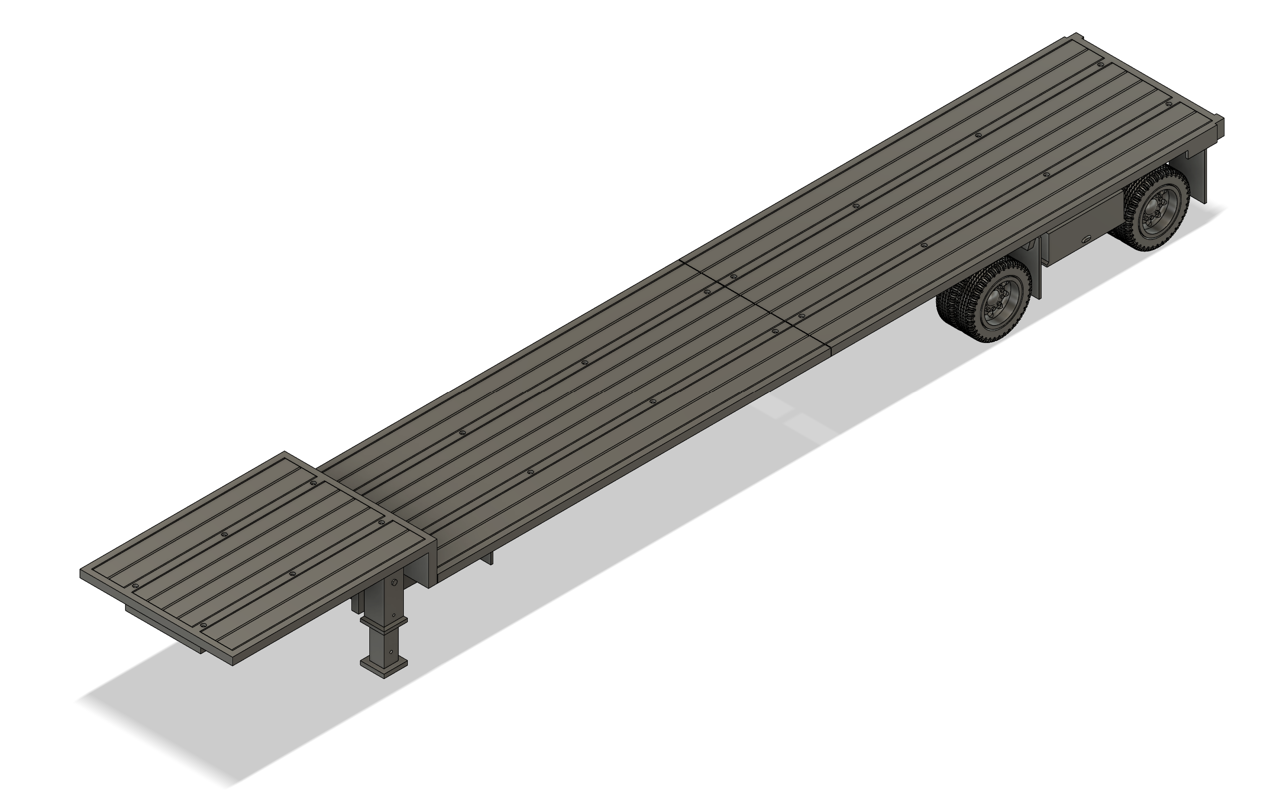 Transcraft Eagle Stepdeck Trailer - 1:18th Scale